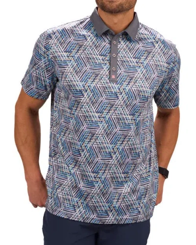 Black Clover Lucky Lines Polo In Blue