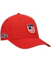 Black Clover Red Ole Miss Rebels Nation Shield Snapback Hat In Red