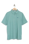 Black Clover Miles Performance Knit Polo In Jade