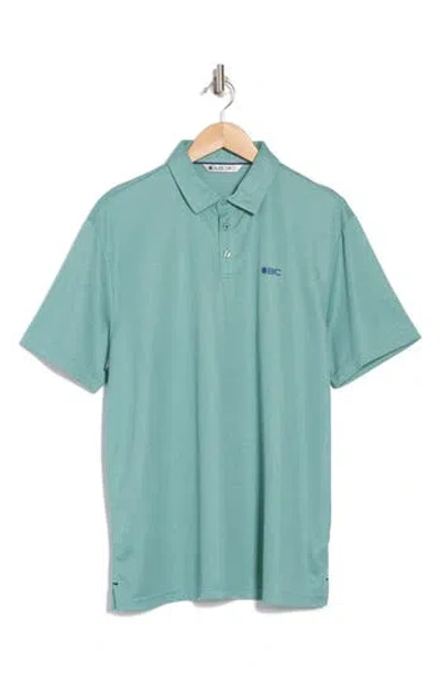 Black Clover Miles Performance Knit Polo In Jade