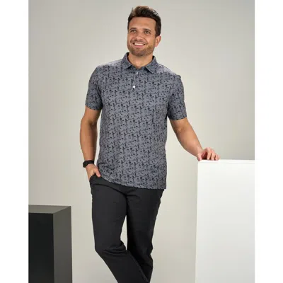 Black Clover Night Lights Polo In Charcoal