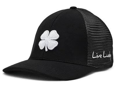 Black Clover Perfect Luck 24 Hat Baseball Caps Heather Black Hat/black Mesh/3d White Clover: Lg/xl