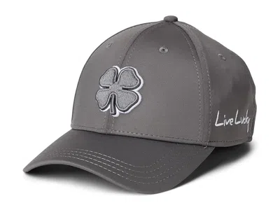Black Clover Premium Clover 137 Hat Baseball Caps Charcoal Hat/3d Charcoal Clover/white Trim: Sm/md In Gray