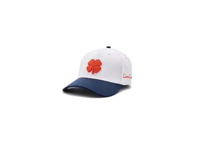 Black Clover Premium Clover 173 Hat Baseball Caps White/navy Hat/3d Orange Clover: Sm/md