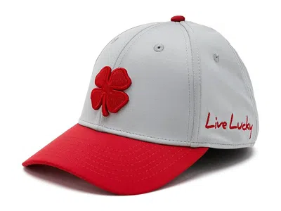 Black Clover Premium Clover 188 Hat Baseball Caps Red/silver Hat/3d Red Clover: Sm/md In Gray