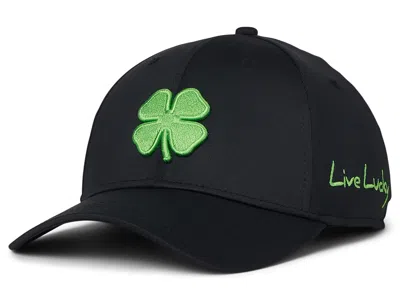 Black Clover Premium Clover 51 Hat Baseball Caps Black Hat/3d Lime Green Clover: Sm/md