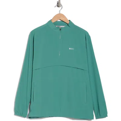 Black Clover Quarter Jack Half Zip Jacket In Jade Clover Jade