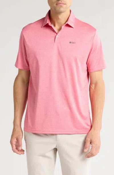 Black Clover Scottie Golf Polo In Desert Rose