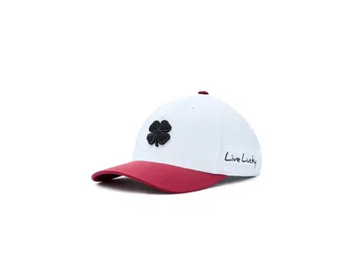 Black Clover Superior 4 Adjustable Snapback Hat Baseball Caps Black/white/cardinal: One Size