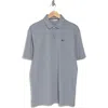 Black Clover Tanner Stretch Cotton Polo In Midnight Navy Clover Silver