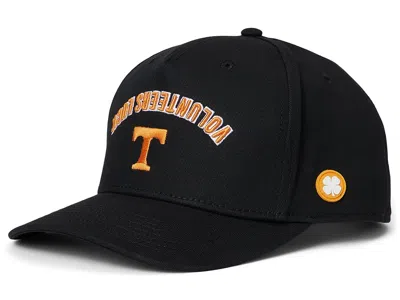 Black Clover Tennessee Game Day Adjustable Snapback Hat Licensed Caps Black/cotton Twill Orange 3d Emboridery: On