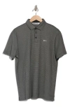 Black Clover Travis Stripe Golf Polo In Silver Clover Black