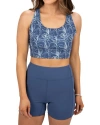 Black Clover Tykee Reversible Sports Bra In Blue