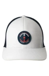 Black Clover Yacht Club Patch Snapback Cap In White