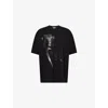 Black Comme Des Garcon Mens Black Comme Des Garçons X Nike Oversized Cotton-jersey T-shirt In Black
