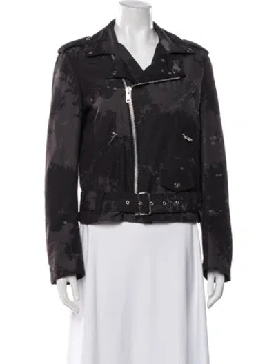 Pre-owned Black Comme Des Garçons Biker Jacket In Gray