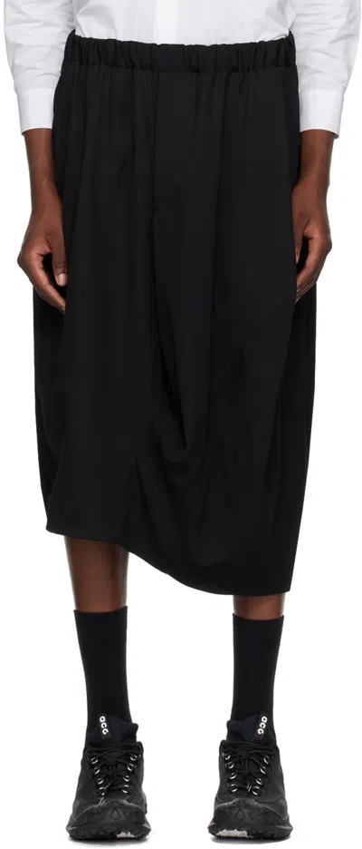 Black Comme Des Garçons Black Asymmetric Hem Skirt