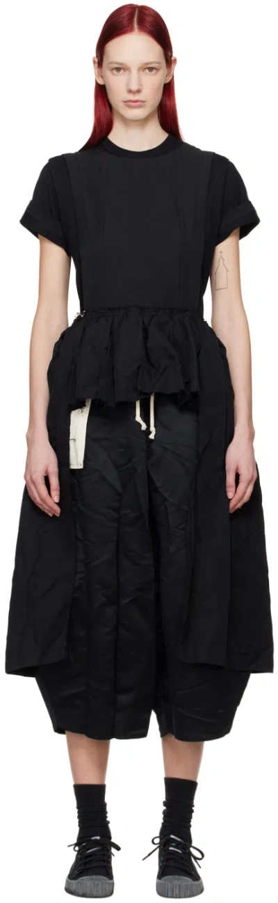 Black Comme Des Garçons Black Cutout Minidress In 1 Black