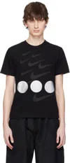 Black Comme Des Garçons Black Nike Edition Regular Fit T-shirt In 2 White