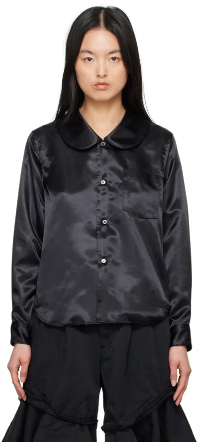 Black Comme Des Garçons Black Peter Pan Collar Shirt In 1 Black