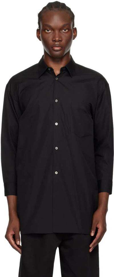 Black Comme Des Garçons Black Spread Collar Shirt