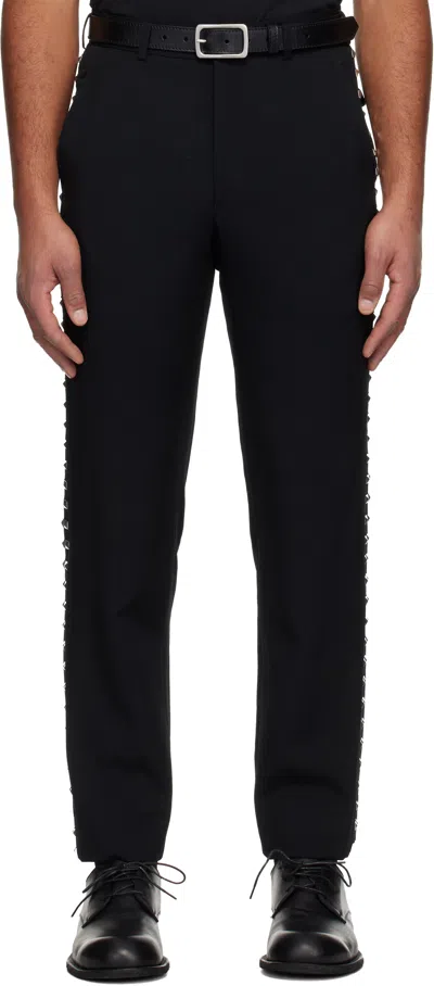 Black Comme Des Garçons Black Studded Trousers
