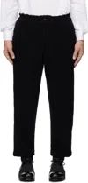 Black Comme Des Garçons Black Tapered Wool Trousers In 1 Black