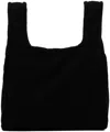 Black Comme Des Garçons Black Wool Tweed Medium Tote In 1 Black