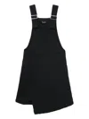 Black Comme Des Garçons Buckle-strap Midi Dress In Black