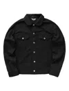 Black Comme Des Garçons Button-fastening Collared Jacket In Black