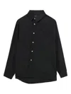 Black Comme Des Garçons Button Long-sleeve Shirt In Black