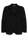 Black Comme Des Garçons Camouflage Jacquard Zip Jacket