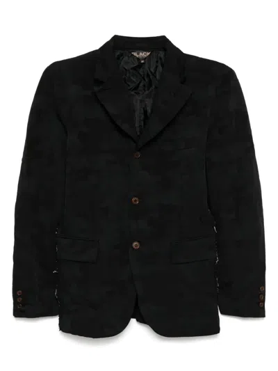 Black Comme Des Garçons Camouflage Jacquard Zip Jacket