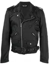 BLACK COMME DES GARÇONS CHECKERBOARD BIKER JACKET