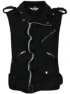 Black Comme Des Garçons Chunky-knit Biker Vest