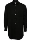 Black Comme Des Garçons Classic-collar Cotton Shirt In Black