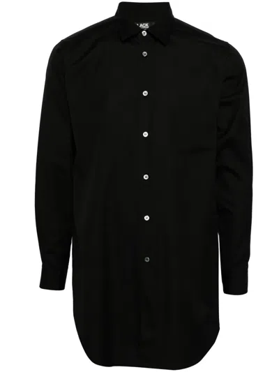 Black Comme Des Garçons Classic-collar Cotton Shirt In Black