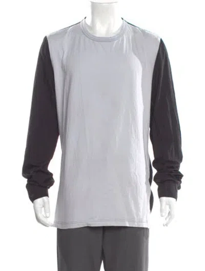 Pre-owned Black Comme Des Garçons Colorblock Pattern Scoop Neck Henley In Multi