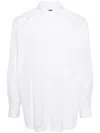 Black Comme Des Garçons Cotton Poplin Shirt In White