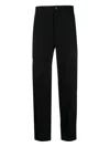 Black Comme Des Garçons High-waist Tailored Trousers In Black
