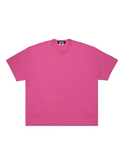 Black Comme Des Garçons Crew-neck T-shirt In Pink