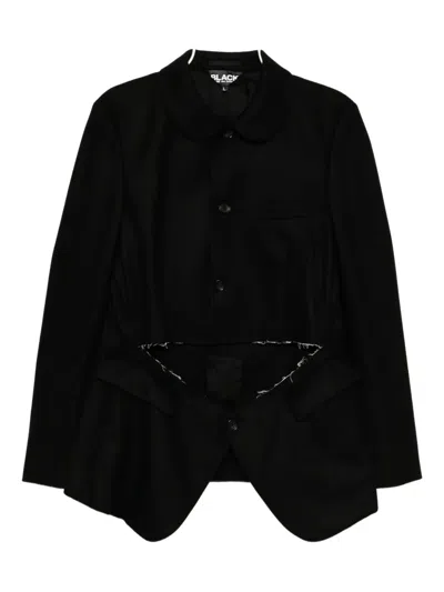 Black Comme Des Garçons Cut-out Blazer In Black