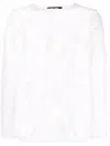 Black Comme Des Garçons Cut-out Hole Jumper