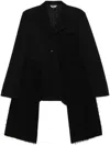 Black Comme Des Garçons Deconstructed Blazer In Black