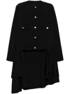 Black Comme Des Garçons Distressed Panelling Jacket In Black