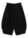Black Comme Des Garçons Elasticated Trousers In Black