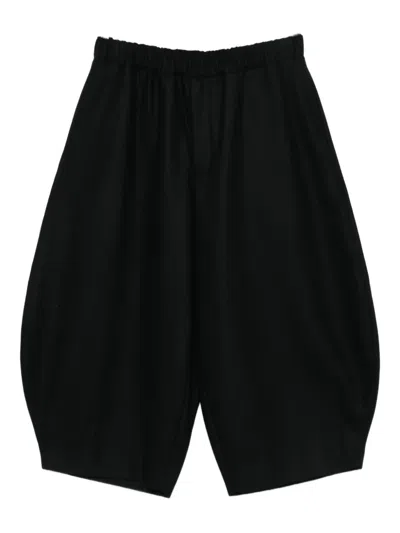 Black Comme Des Garçons Elasticated Trousers In Black