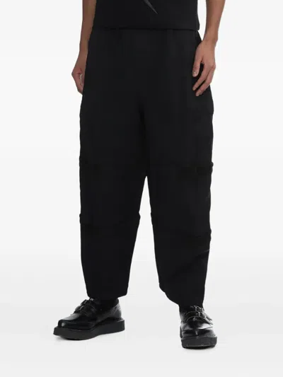 Black Comme Des Garçons Elasticated-waistband Trousers In Black