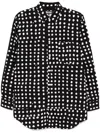 Black Comme Des Garçons Filip Pagowski Polka-dot Shirt In Black
