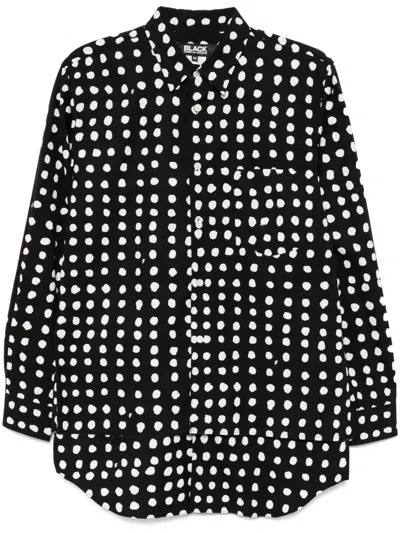 BLACK COMME DES GARÇONS FILIP PAGOWSKI POLKA-DOT SHIRT